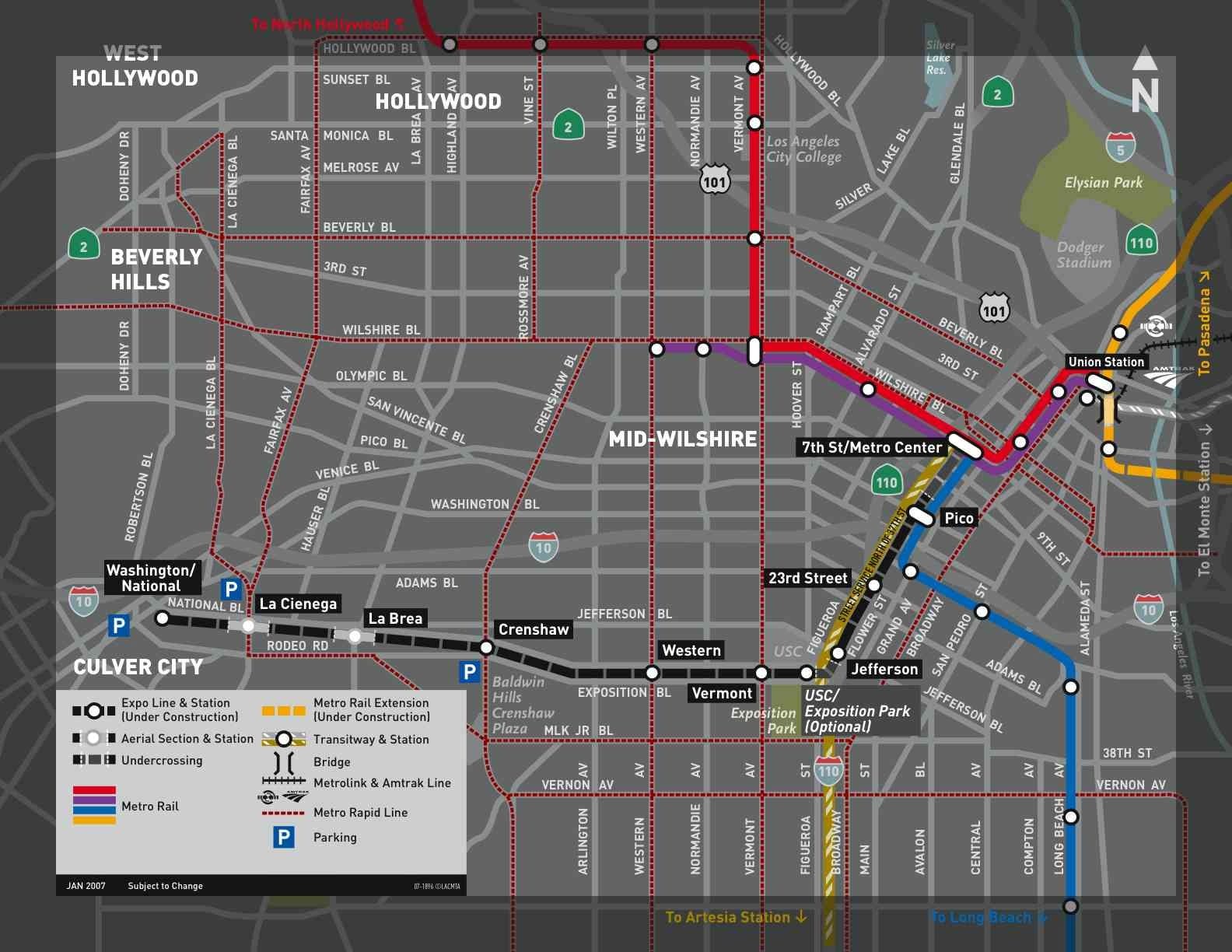 The Expo Line has to be tied into the Blue Line in downtown L.A. 