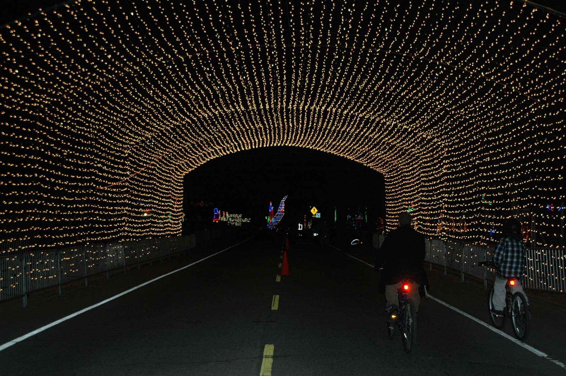 Bike Night at the Holiday Light Festival