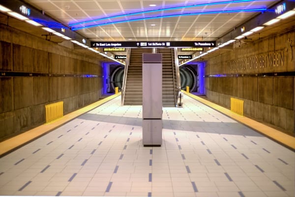 Soto Street Metro Station Platform
