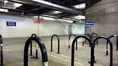 A video camera has been installed to monitor the bike rack area at Union Station near the east portal.