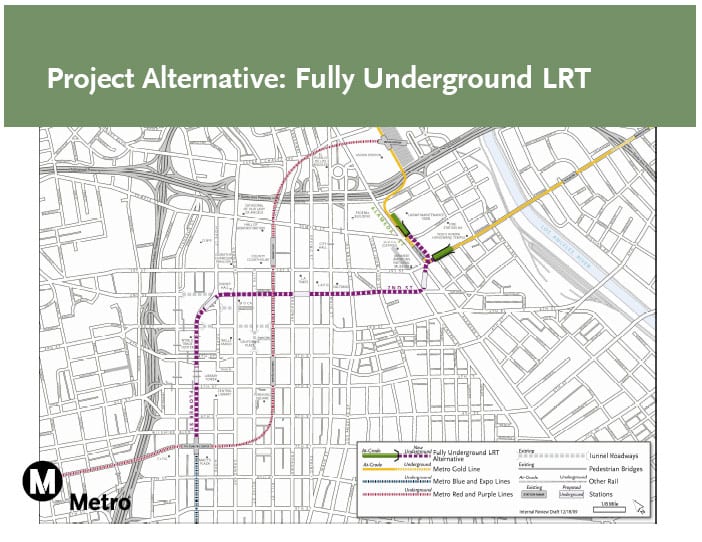 Regional Connector Fully Underground Alternative