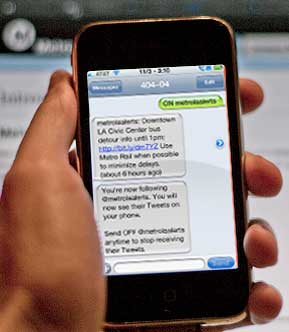 Metro Twitter SMS