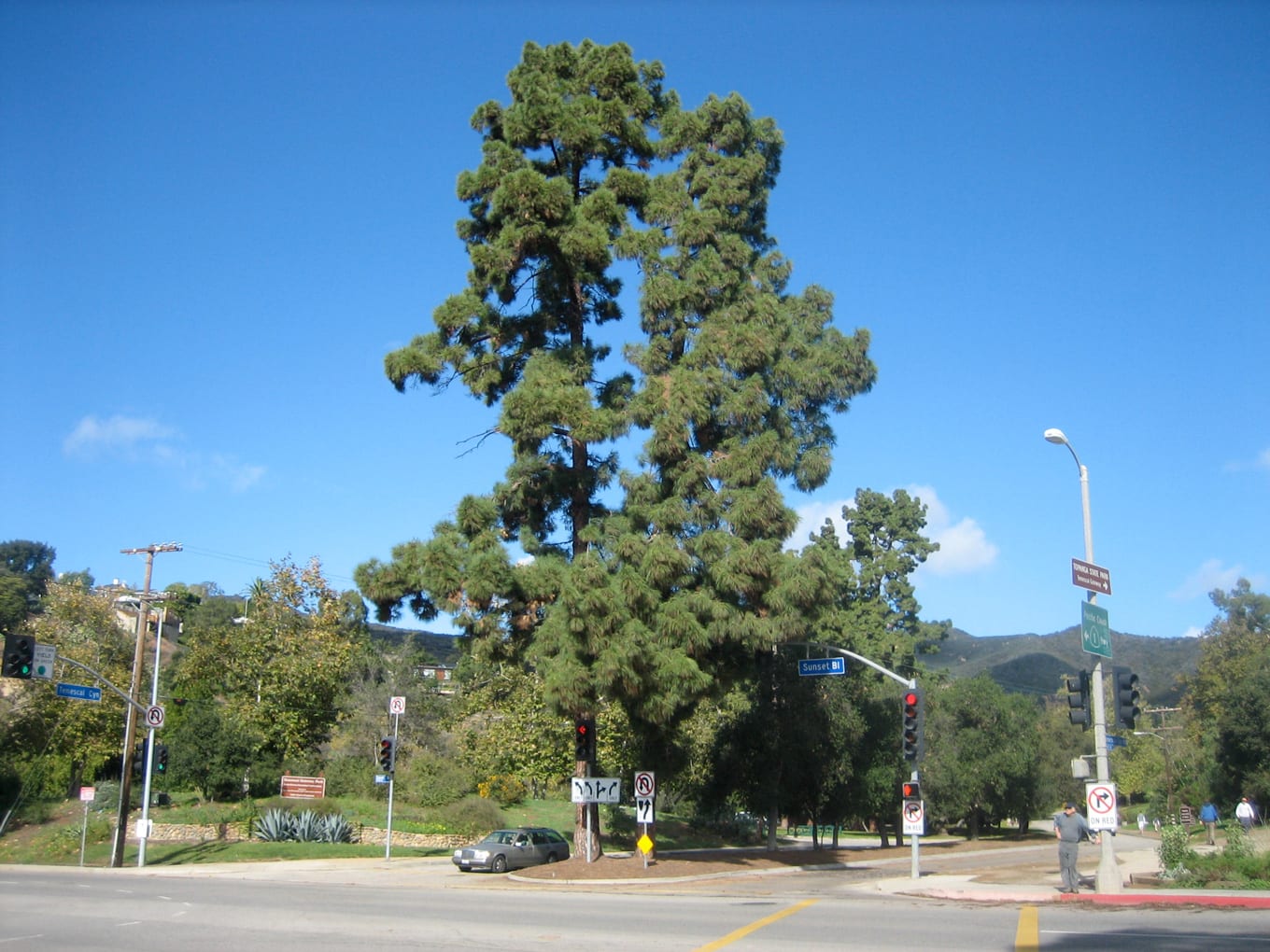 Sunset Blvd Entrance to Temescal Gateway Park