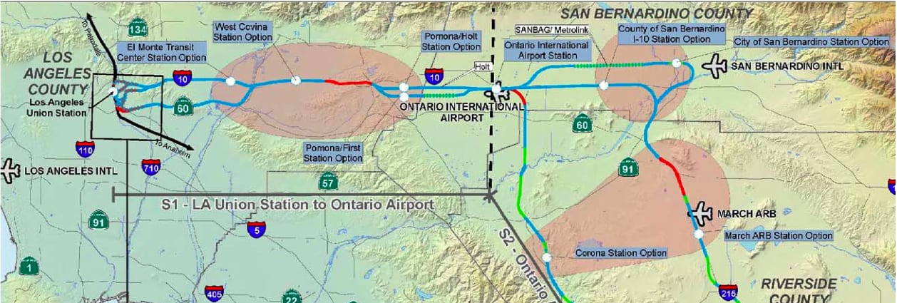 LA-SD along 10