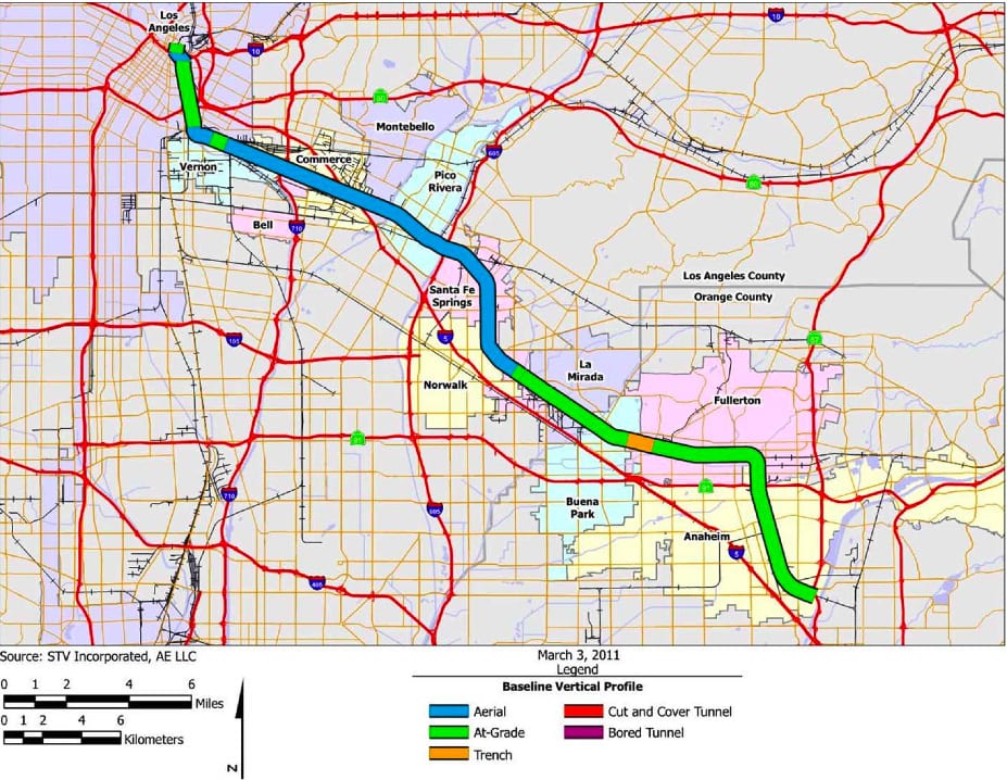 LA to Anaheim HSR