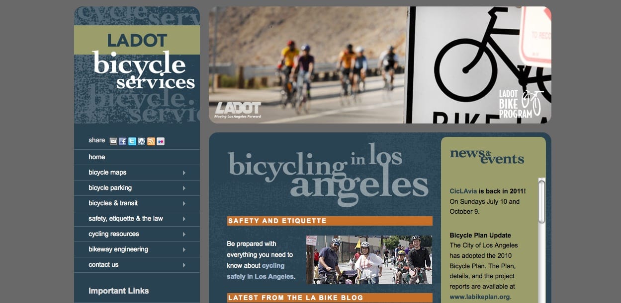 BicycleLA screen grab