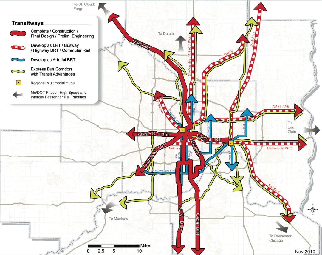 Minneapolis Transitways plan