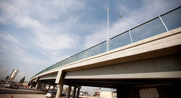 Baldwin Park Boulevard Bridge spans the I-10. Photo courtesy of Caltrans, District 7