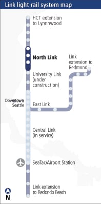 Link Light Rail system map