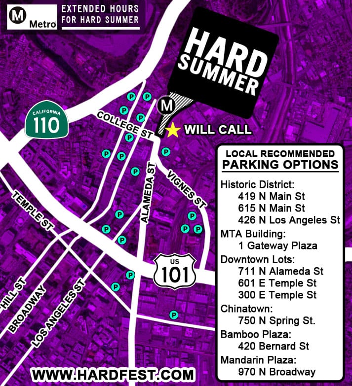Why deal with parking when you can Go Metro? It's the easiest, safest and most affordable way to get to HARD Summer 2011.