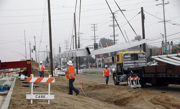 Roscoe Station Canopy Truck Removal