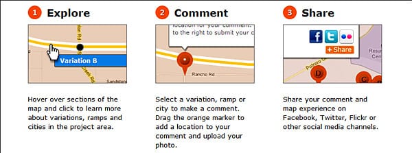 Using the map It's as easy as 1 - 2 - 3!