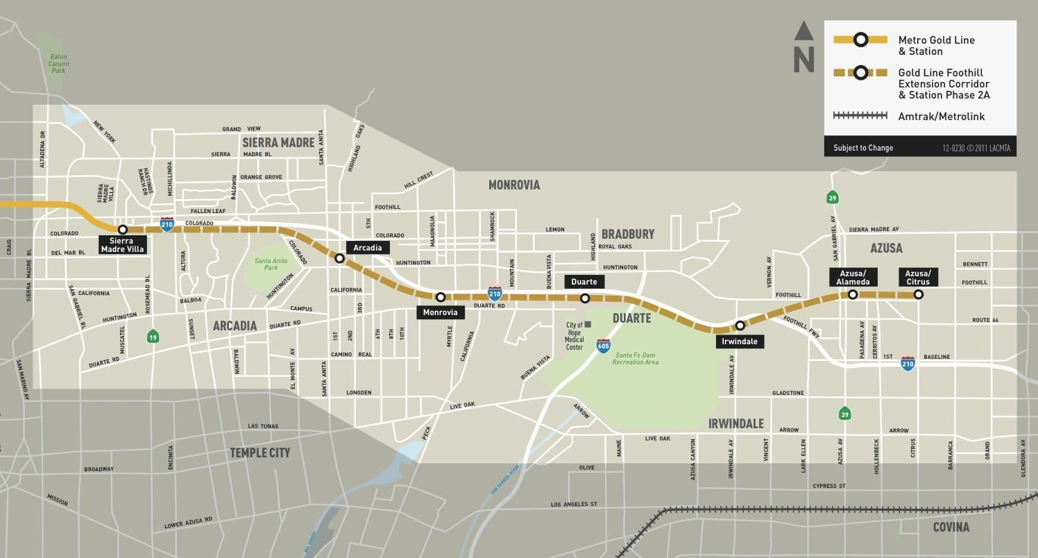 Foothill_Ext_Map