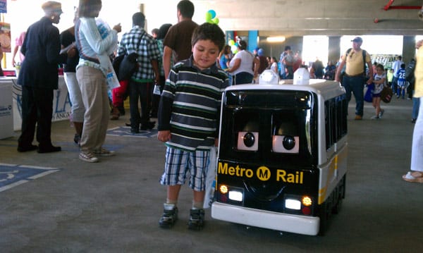 Metro Rail mini-train robot -- from Kim Upton