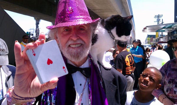 Fantastic Fig and Newton performing magic -- from Kim Upton