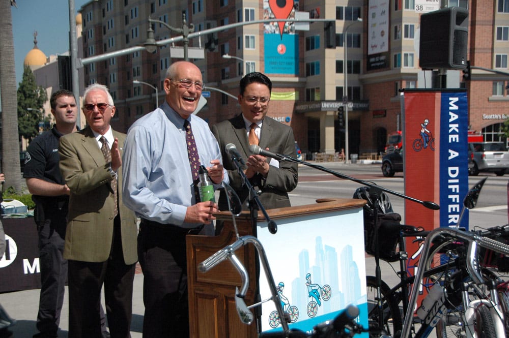 L.A. Councilmember Bill Rosendahl Promotes Bike Week L.A.