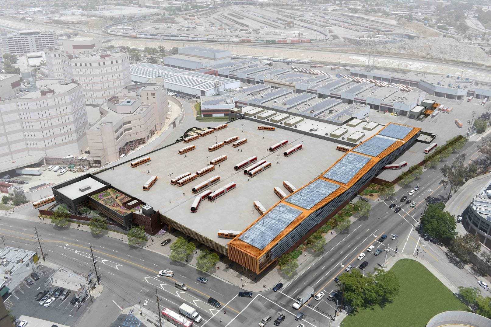 After Picture - Division13 - Metro Bus Facilities - AERIAL