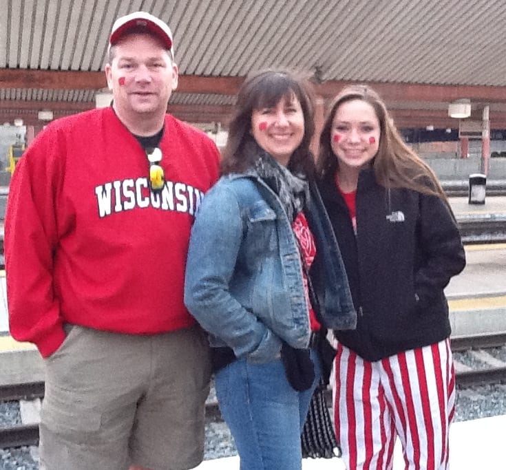 Fans ready for the Rose Bowl game.