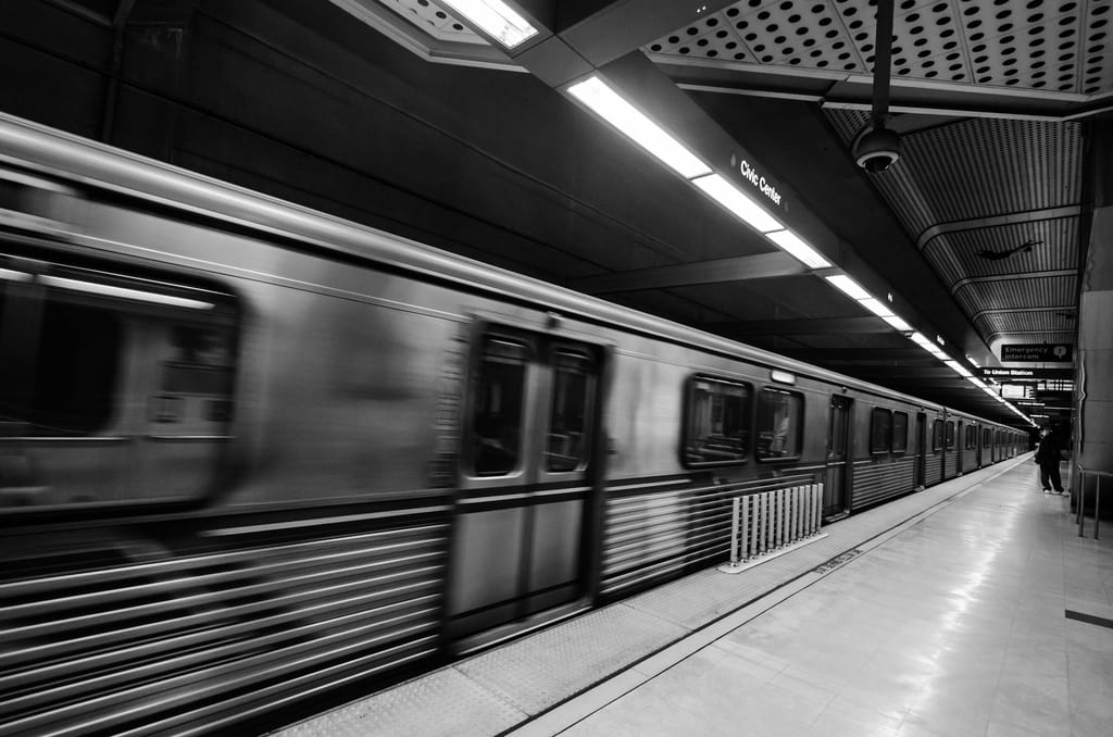 ART OF TRANSIT: The subway at the Civic Center/Grand Park Station. Photo by Steve Hymon/Metro.