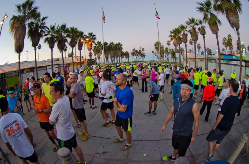 This year's race ends at the ocean. Photo via L.A. Marathon's Official Facebook