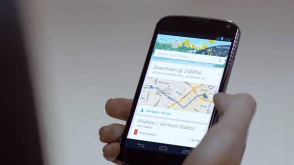 New Google product demonstrating how users can check Metro Rail train times