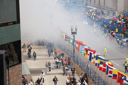 Boston Marathon bomging. Photo by hahatango via flickr