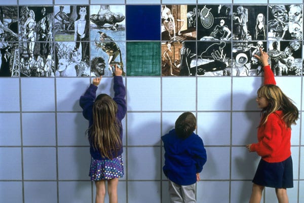 Tile artwork by Joyce Kozloff at 7th St/Metro Center Station