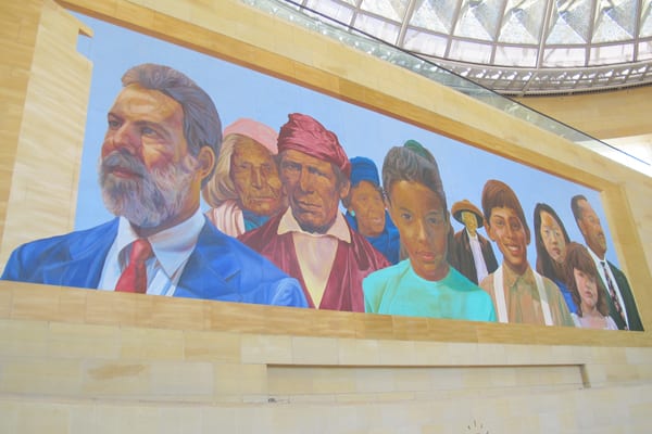 The refreshed mural, one day following maintenance.