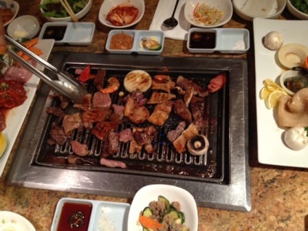Korean barbecue at Taoe Galbi. Photo by Kim Upton/Metro 