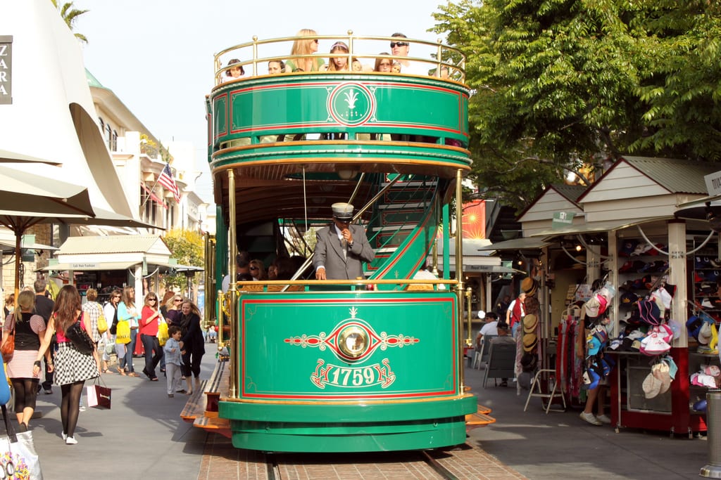 The trolley at the Grove. Photo by Prayitno, via Flickr creative commons.