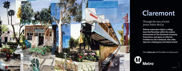 Claremont poster, the latest in the Metro Through the Eyes of Artists series.