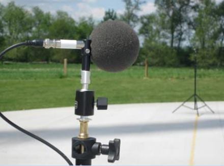 Sound monitoring microphone.