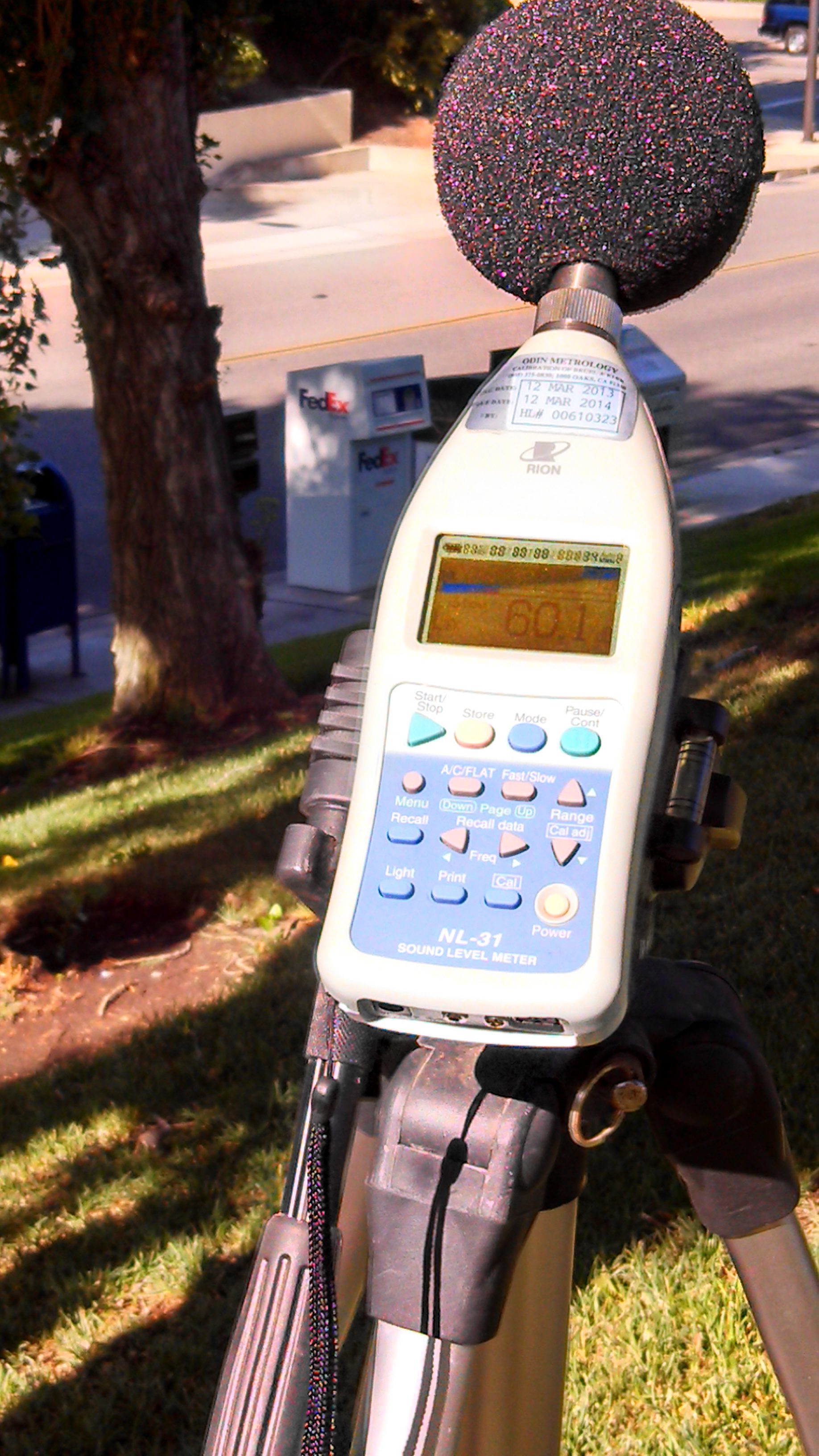 Sound level meter.