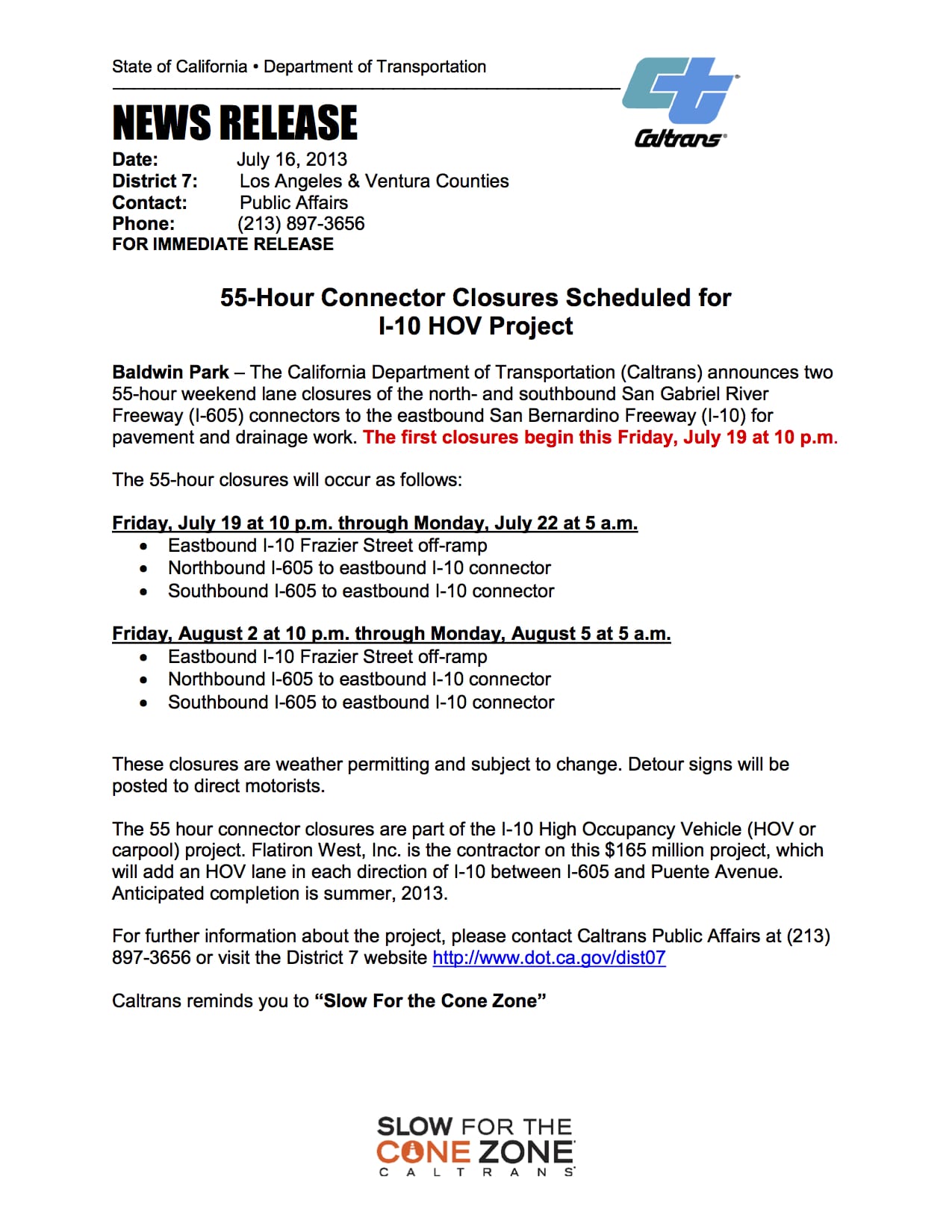 11707 i-10 55 hour closure 07192013