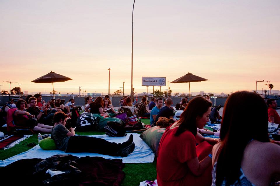 Warm summer evening and an outdoor movie. Photo from Eat|See|Hear Official Facebook
