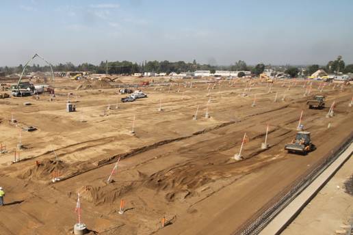 The site of the new operations campus in Monrovia. Photo: Metro Gold Line Foothill Extension Construction Authority.