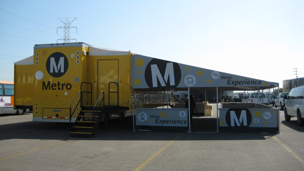 The Metro Experience, a mobile theatre, will be screening community videos.