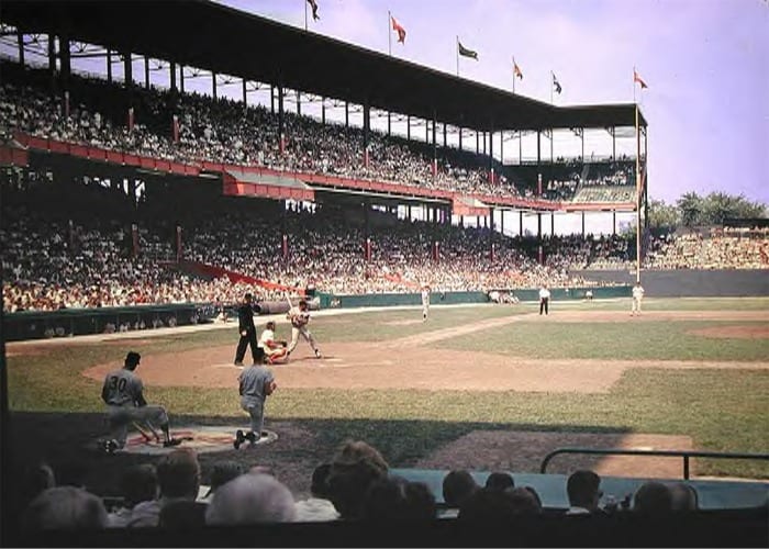 Check it out: Sportsman's Park, the ballpark where the Cardinals played until the end of the '65 season. Source: Wikipedia. 