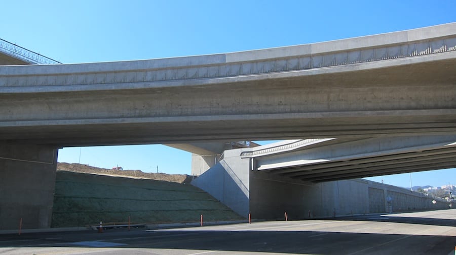The reconstructed Wilshire Interchange will have 75 percent greater capacity.