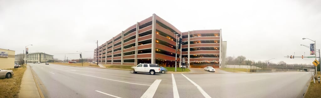 A garage at the Washington Metro's College Park station. Photo by Bossi, via Flickr creative commons.