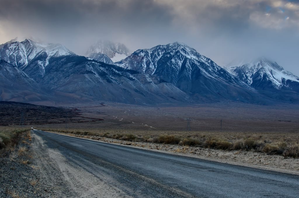 Some of the snow on Taboose Pass in the Eastern Sierra will melt and end up in the L.A. Aqueduct. Zocalo Public Square writer Joe Mathews says it's our duty to visit our water resources. If you insist! :) Photo by Steve Hymon.