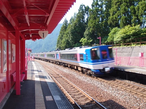 Japan's remote Koi-Yamagata station, recently redesigned in the name of love