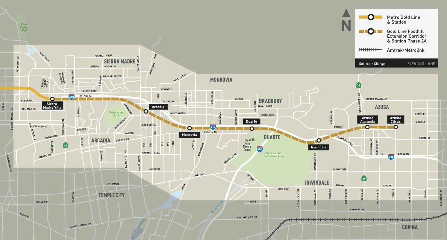 Foothill_Ext_Map