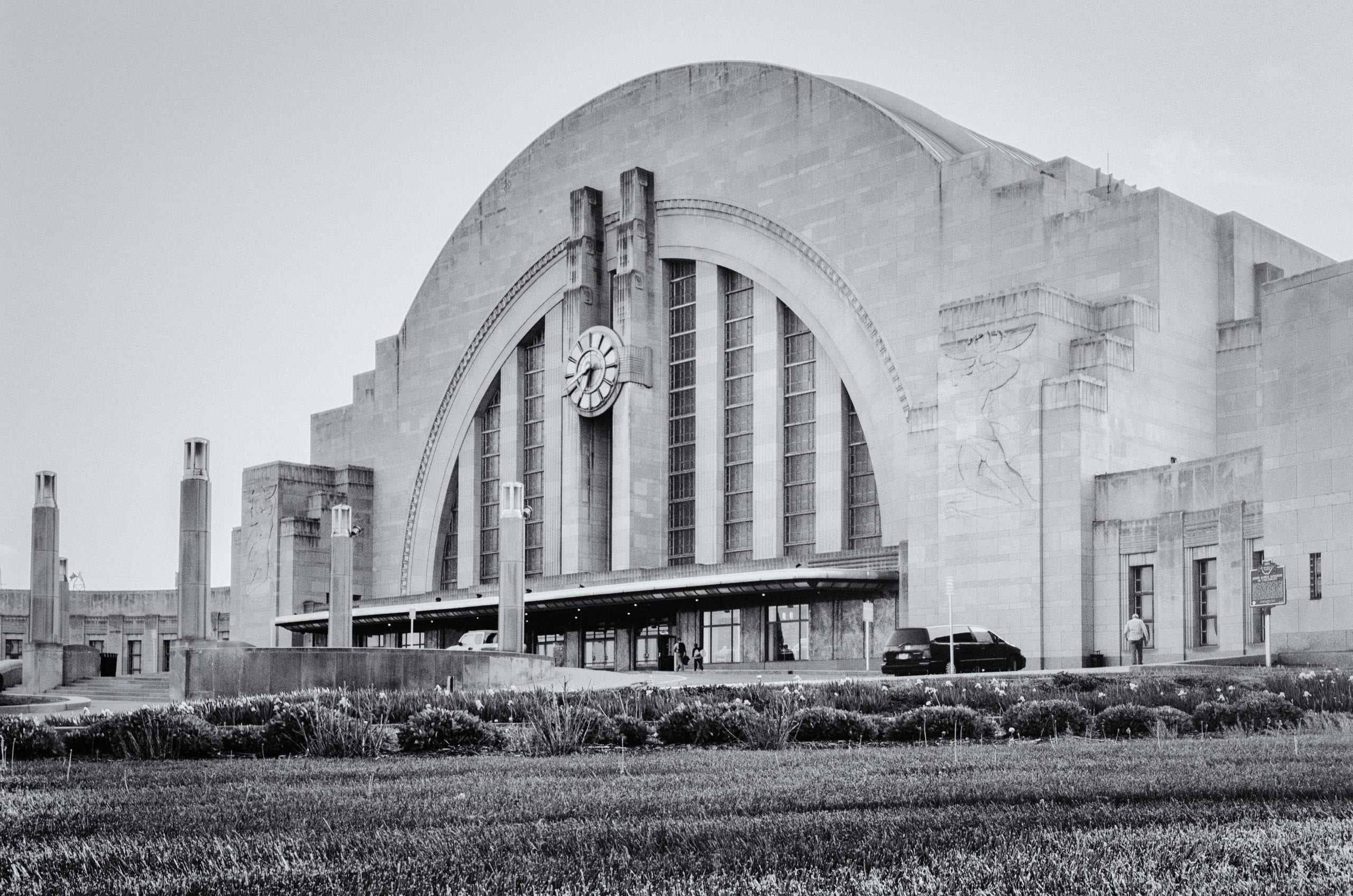 ART OF TRANSIT: Okay, this isn't the train station we've been featuring prominently on this blog in recent weeks. Union Terminal in Cincinnati was completed in 1931 -- eight years before our Union Station opened -- and is also Art Deco but obviously very different from our station. Also different from L.A. Union Station: Cincy's station is now a museum, served only by a single Amtrak train that runs a somewhat odd route between Chicago and New York. Photo by Steve Hymon. 