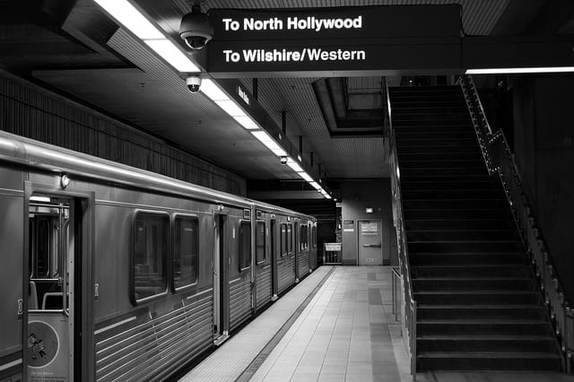 A Purple Line train waiting to go into service at Union Station. Jon Ross Alexander/Metro.