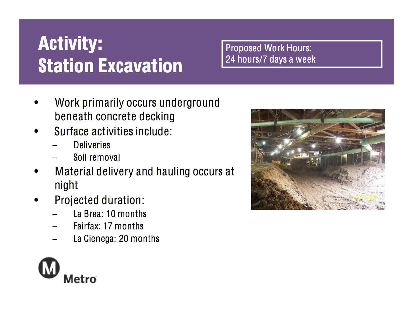 Excavation