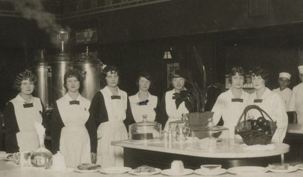 Harvey Girls in Waynoka, OK, 1920s. From Appetite for America, courtesy of the Waynoka Historical Society.