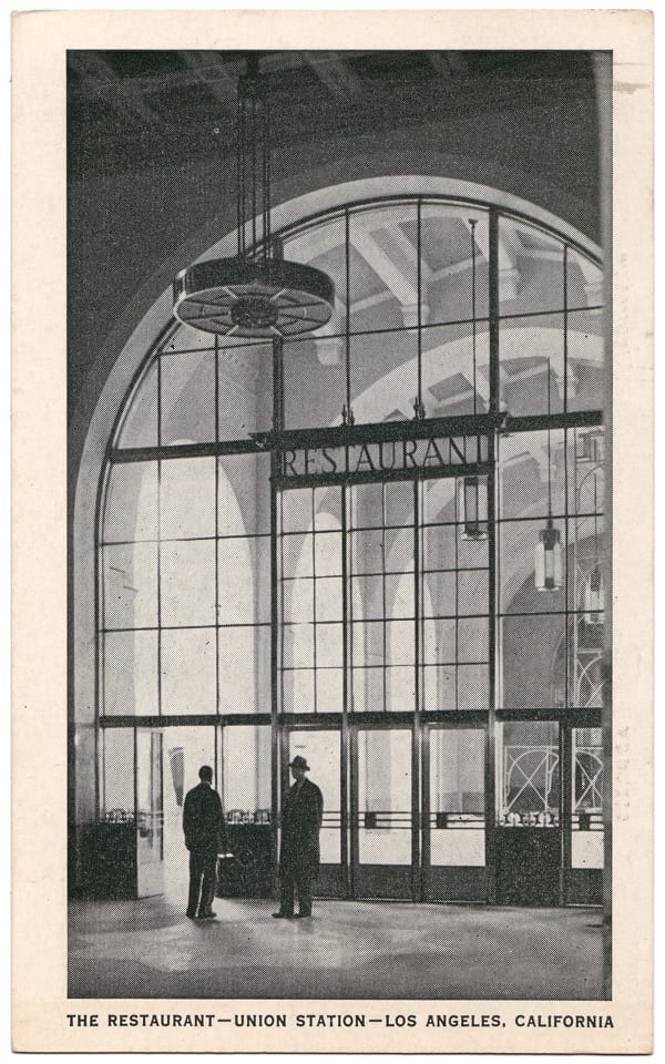 Fred Harvey postcard. From Appetite for America, courtesy of the Michael McMillan Collection.