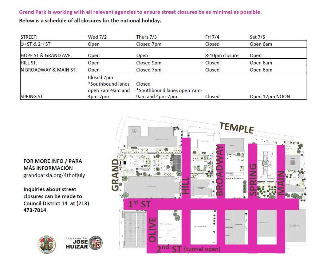 grand park 4th july map
