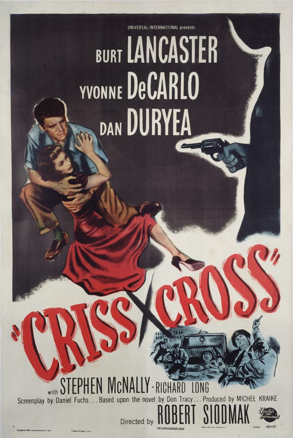 Promotional poster for Criss Cross. Courtesy of Universal Studios Licensing LLC.